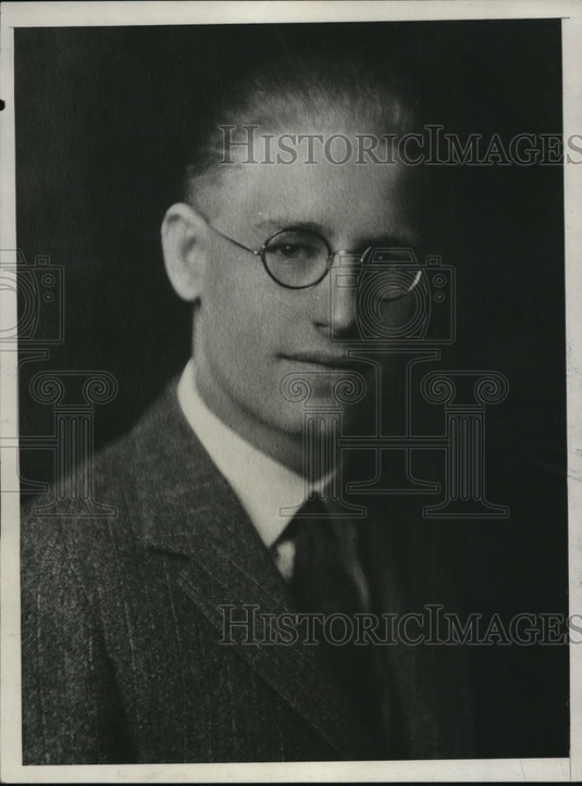1931 Press Photo W.J. Jeff Meers, american in Mexico - Historic Images