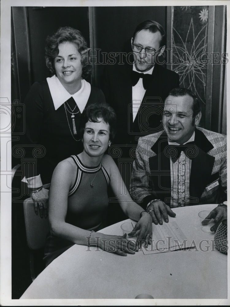 1975 Press Photo Mr and Mrs James Flannery and Mr and Mrs John Hyland - Historic Images