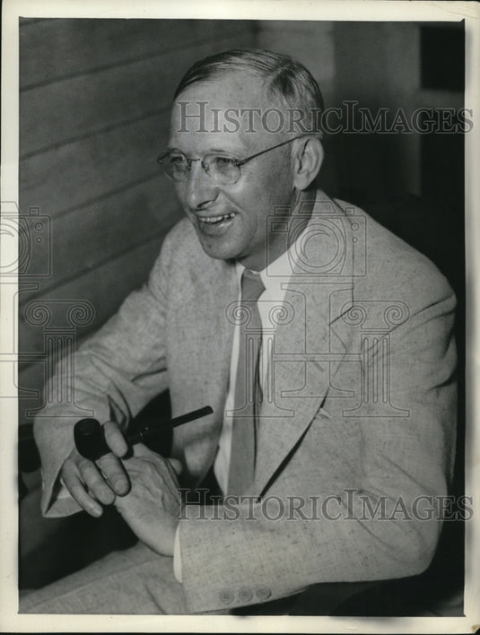 1936 Press Photo North Carolina State College faculty, Prof. Clinton Clevenger - Historic Images