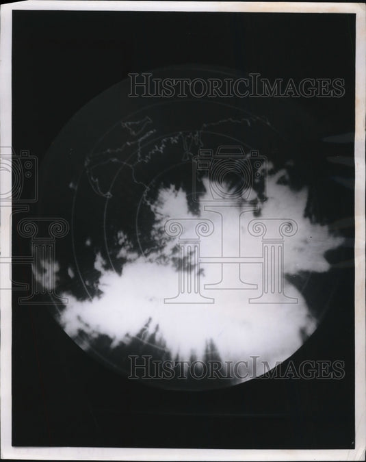 1960 Press Photo Hurricane Donna appeared on a radar - Historic Images