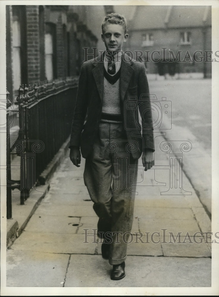 1932 Press Photo Desmond Fuhrhop, Stepson of W DeHahn - Historic Images