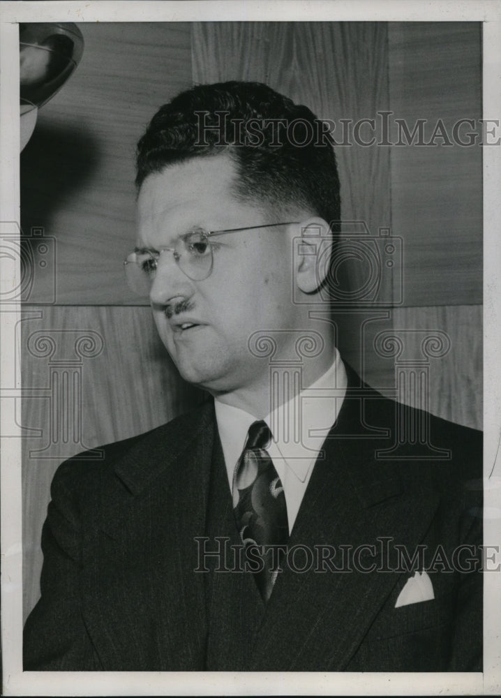 1940 Press Photo Dr George Crane, Chicago Dentist - Historic Images