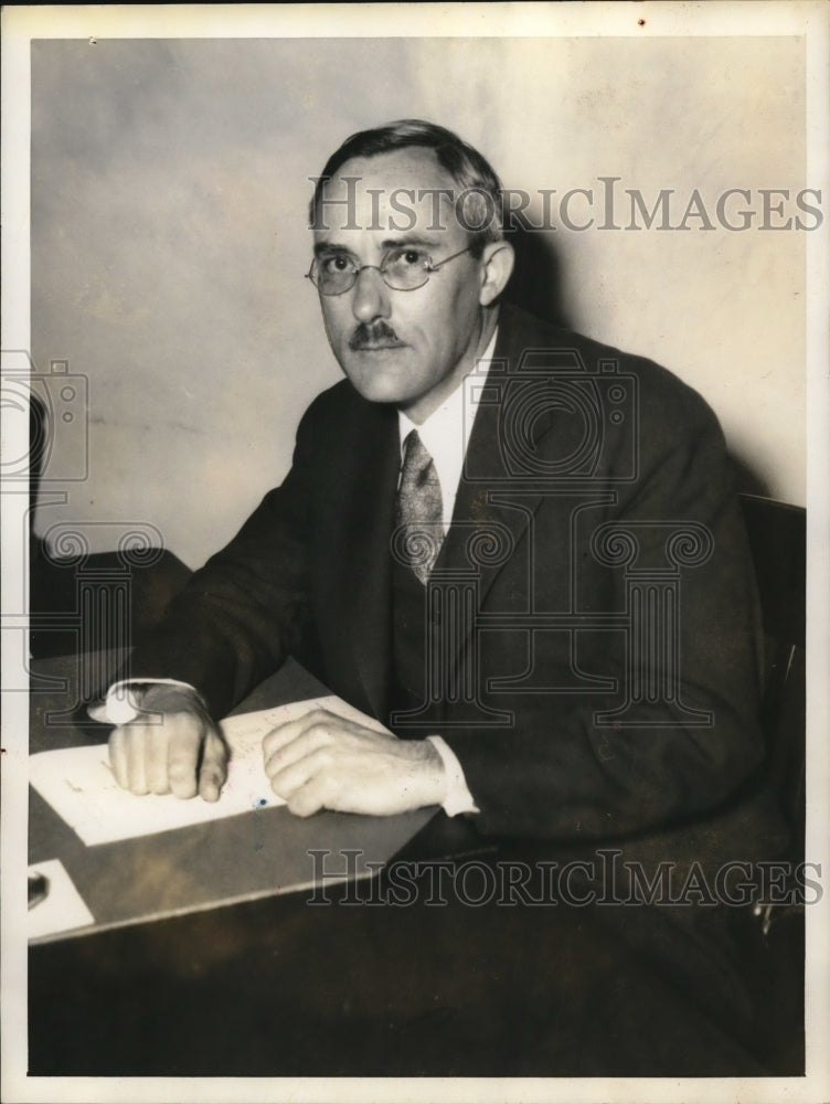 1934 Press Photo David C. Coyle, PWA Technical Review Board - Historic Images