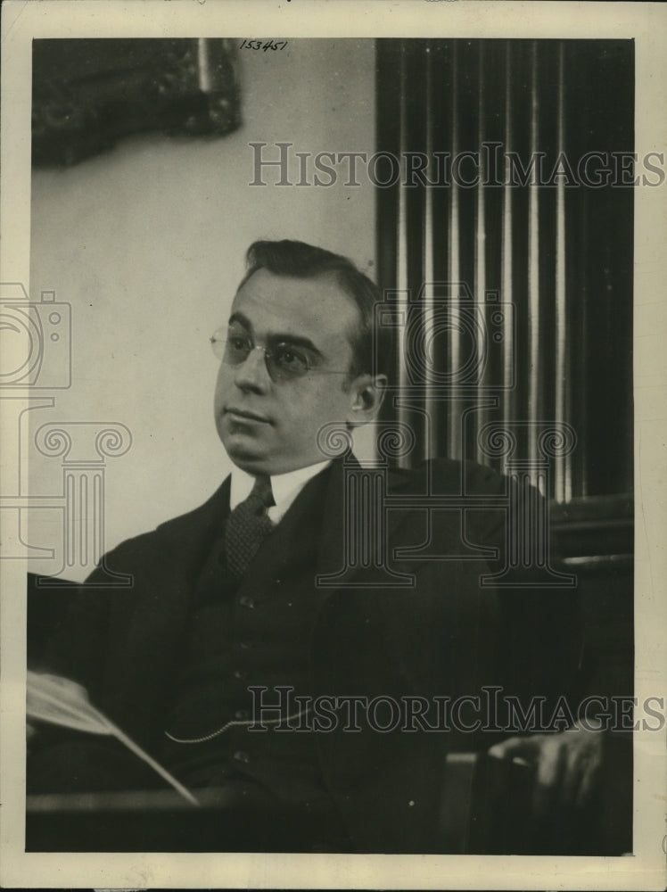 1923 Press Photo J.Stanle Joyce at the Judge Joseph Sabath&#39;s court - Historic Images