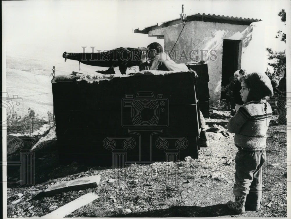 1975 Press Photo Youngster at Kibbuts Misgaw Am in northern Israel - Historic Images