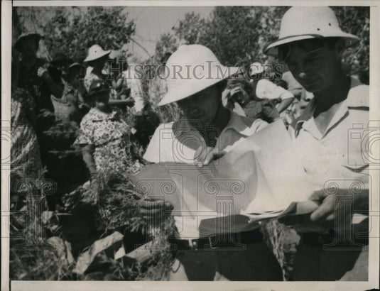 1939 Press Photo Don Harris & Norman Nevills boat ride down the Green River - Historic Images
