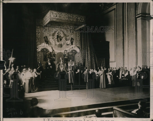 1924 Press Photo Pope Pius XI Elevates Two New Cardinals - Historic Images