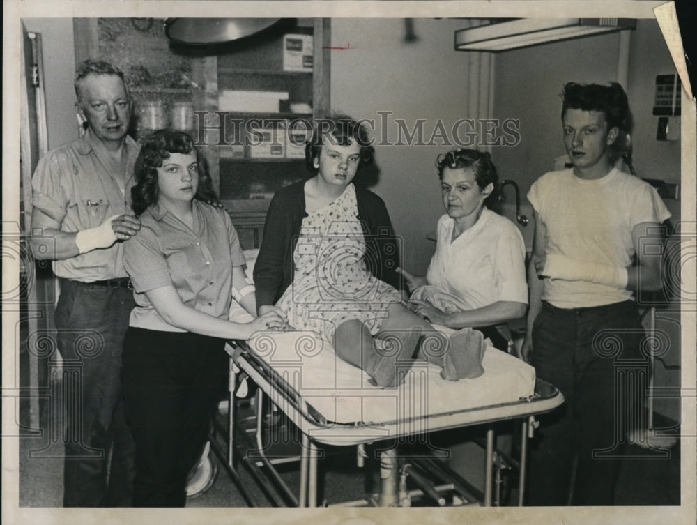 1952 Press Photo Austin Henwagon, Bonnie Lee, Mary Jean, Vam Eeig, - Historic Images