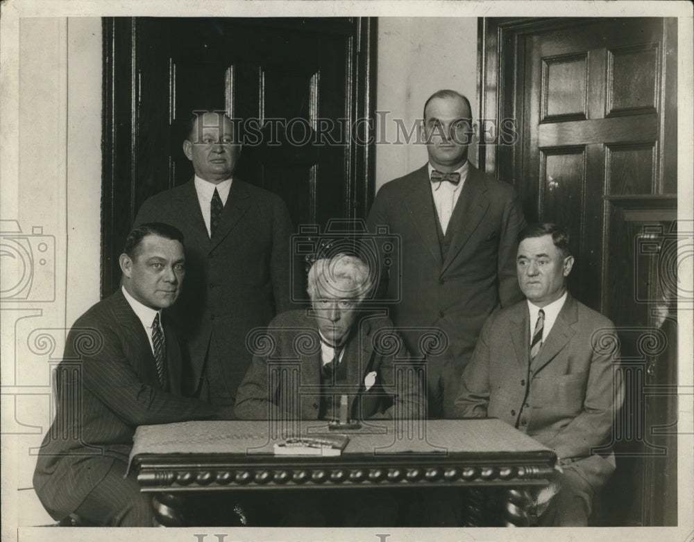 1925 Press Photo Clarence Cervens, Judge Landism B McCormick,Chas Rigler - Historic Images
