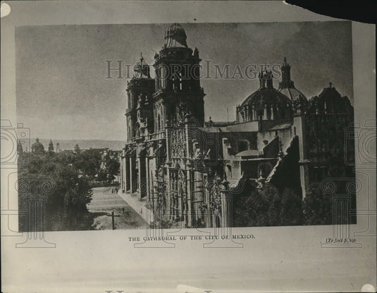 1926 Press Photo Cathedral of the City of Mexico - Historic Images