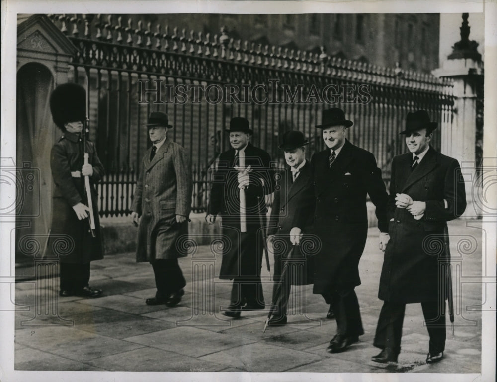 1938 Press Photo RE Thorpe, Horsby, Finch Roberts, WH Holmes &amp; Knowland - Historic Images