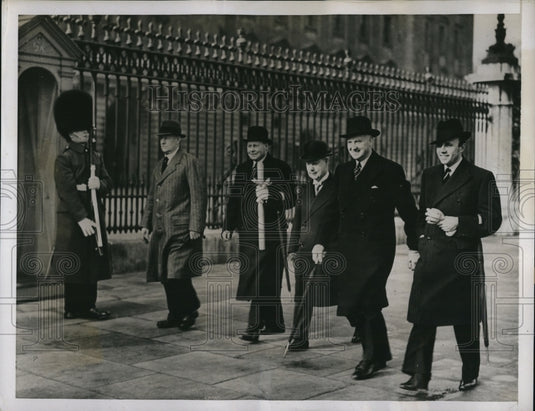 1938 Press Photo RE Thorpe, Horsby, Finch Roberts, WH Holmes & Knowland - Historic Images