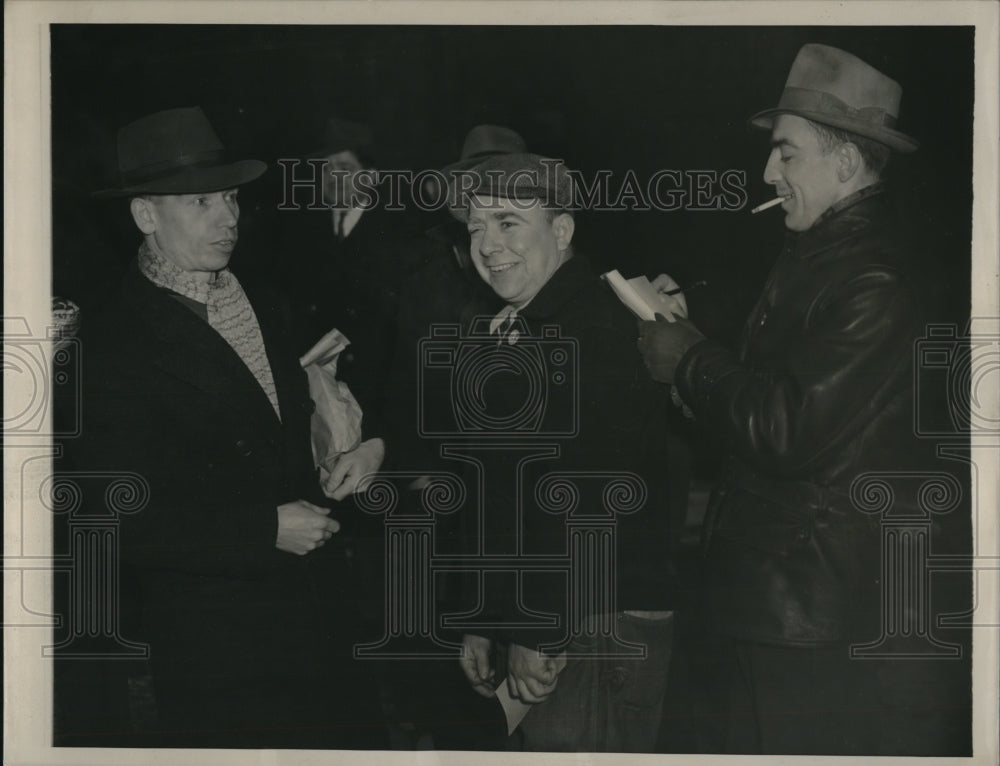 1941 Press Photo Chicago  Packinghouse workers Org Joe Oskvarek, J Metzgar - Historic Images