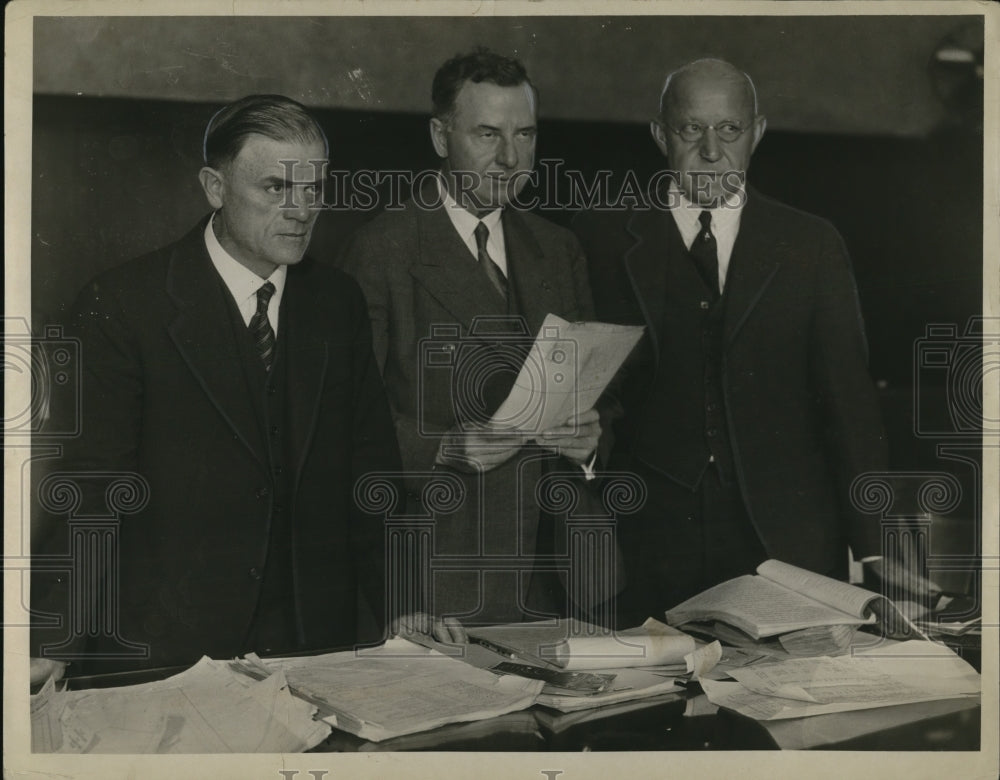 1932 Press Photo Judges Virgil Terrell, John P. Dempsey and Homer G Powell - Historic Images