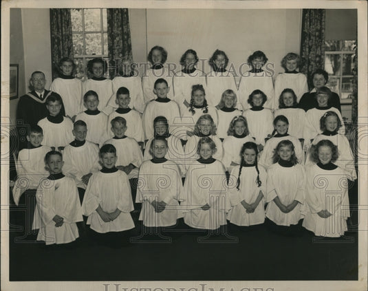 1949 Press Photo Childrens Choir LaSewood Church in Cleveland Ohio - Historic Images
