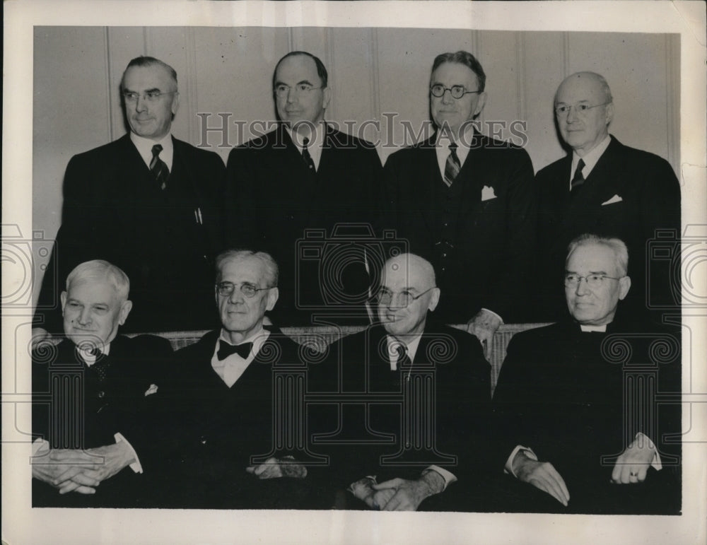 1940 Press Photo Atlantic City NJ College of Bishops EH Hughes, EG Richardson - Historic Images