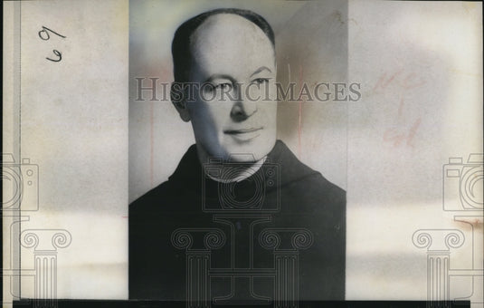 1968 Press Photo Worcester Mass Very Rev Louis F Dion heads to USSR - Historic Images