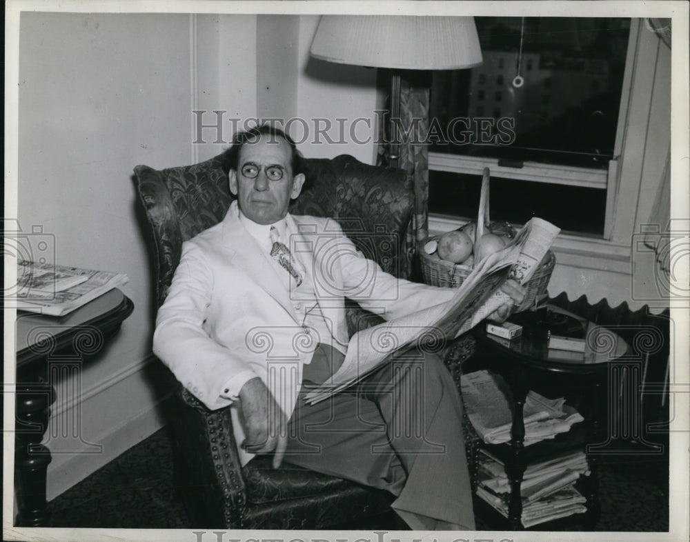 1940 Press Photo Everett G Sewell Mayor of Miami - Historic Images