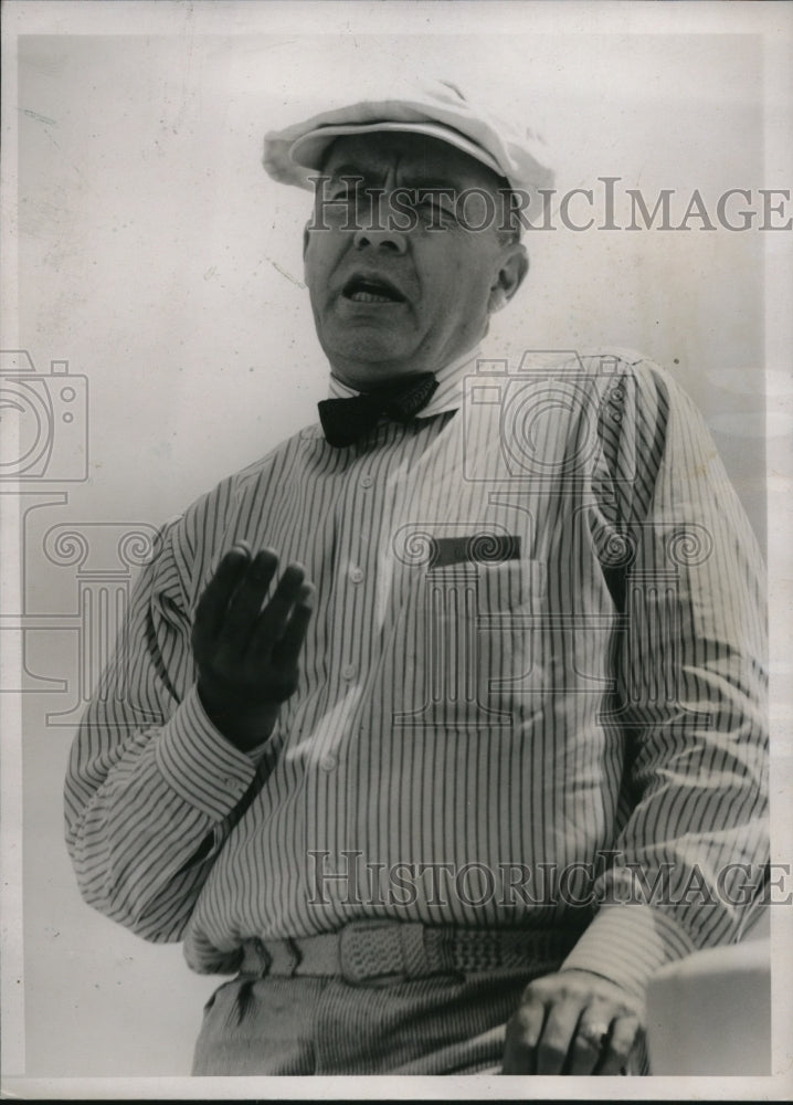 1937 Press Photo Capt Clyde McDowell  construction Mt Palomar Observatory - Historic Images