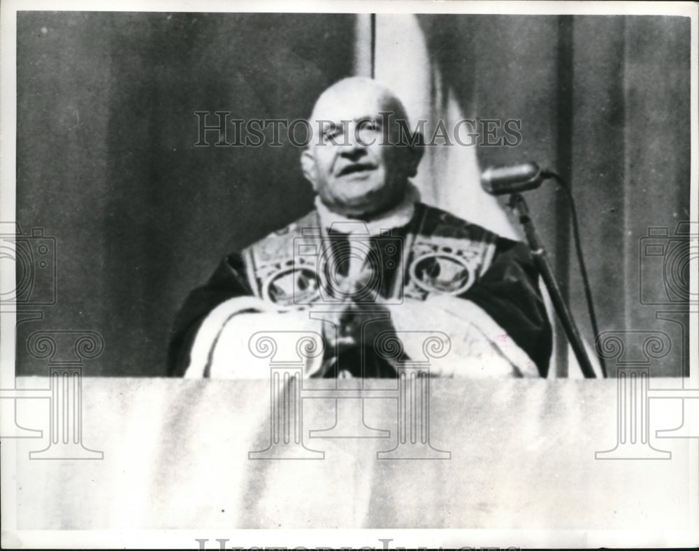 1962 Press Photo Pope John XXIII Blesses 16,000 Faithful - Historic Images