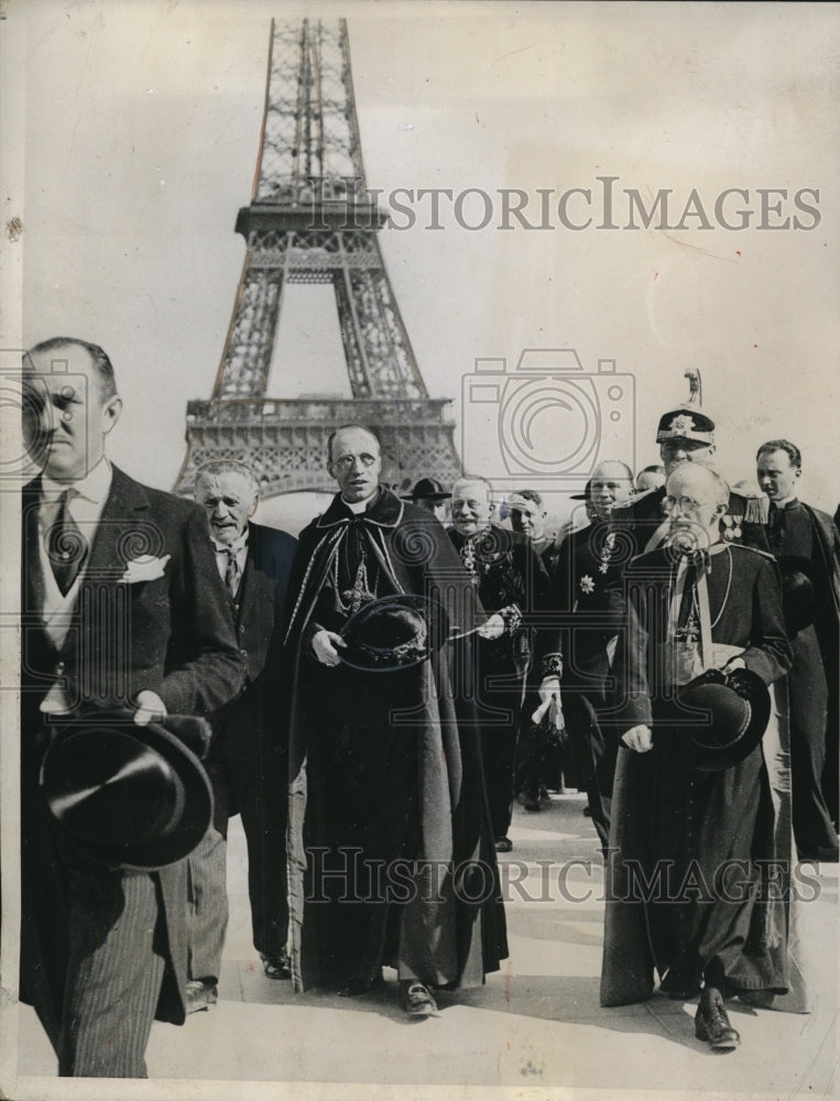 1937 Cardinal Pacelli Secretary of State Vatican and Valerio Valery-Historic Images