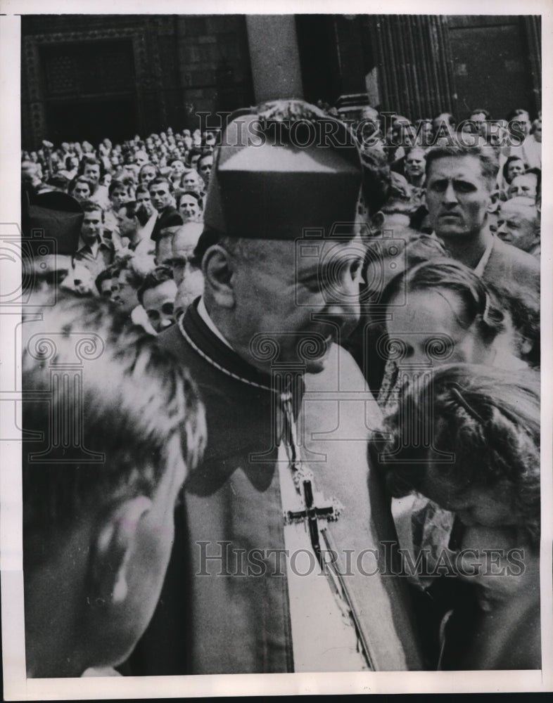 Press Photo Archbishop Josef Groesz, highest ranking Roman Catholic clergyman - Historic Images