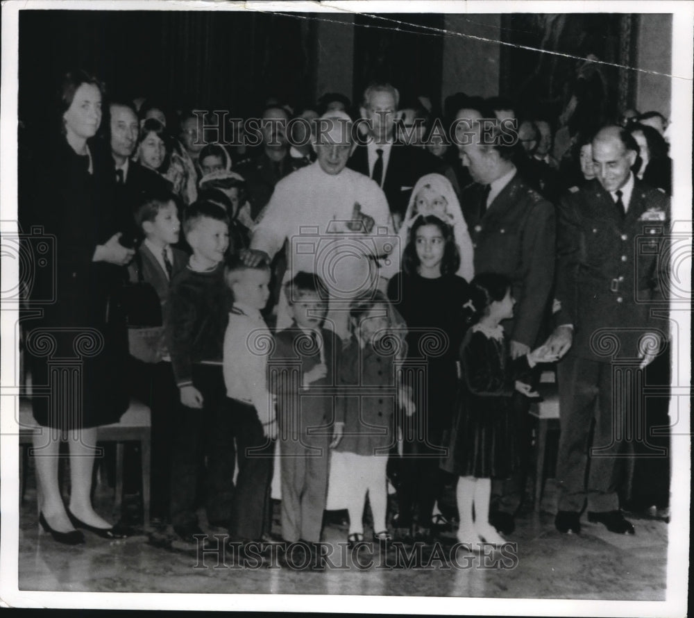 1969 Press Photo Paul Paul VI with participants in North Atlantic Treaty Org - Historic Images