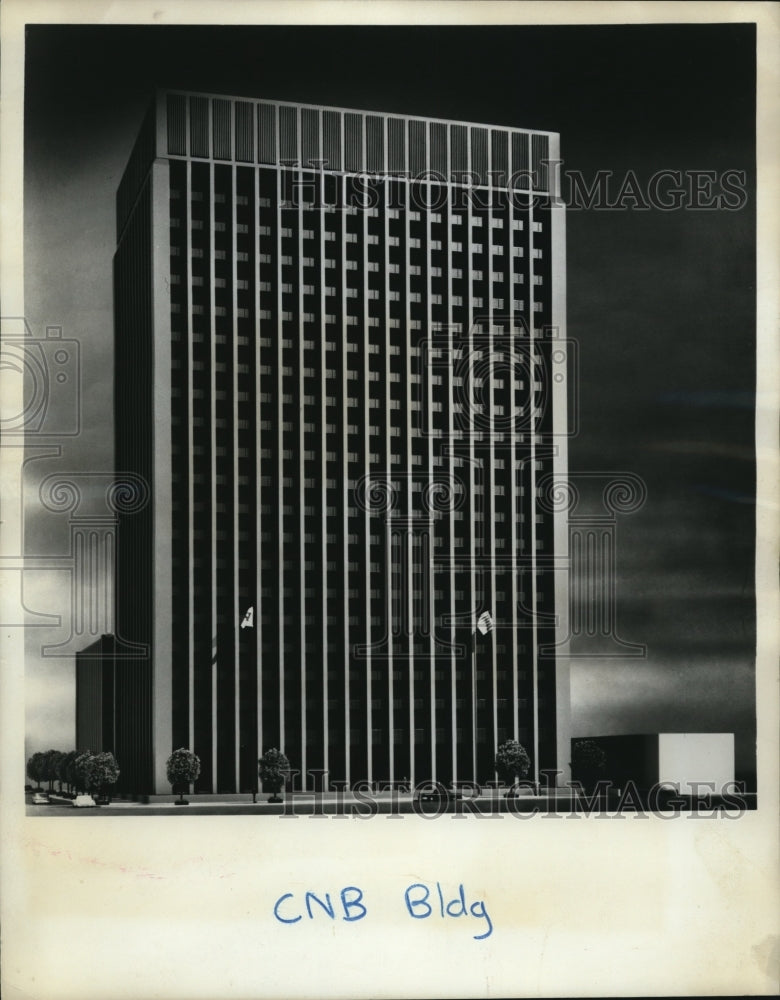 1967 Press Photo Central National Bank Cleveland - Historic Images