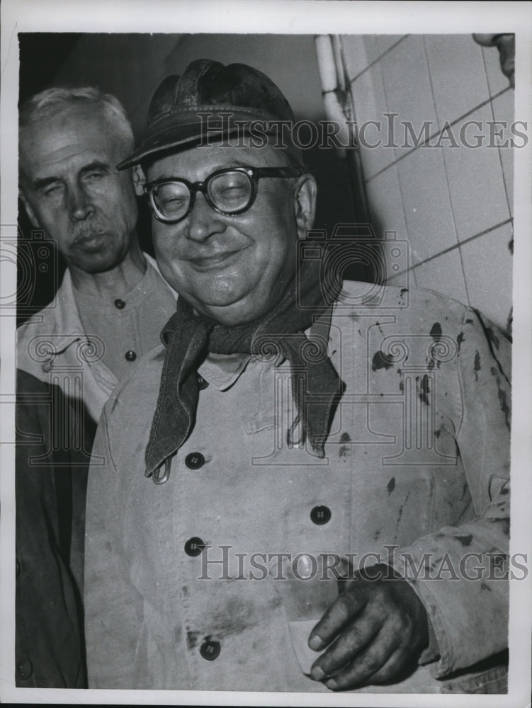 1957 Press Photo Erich Ollenhauer of Germany - Historic Images