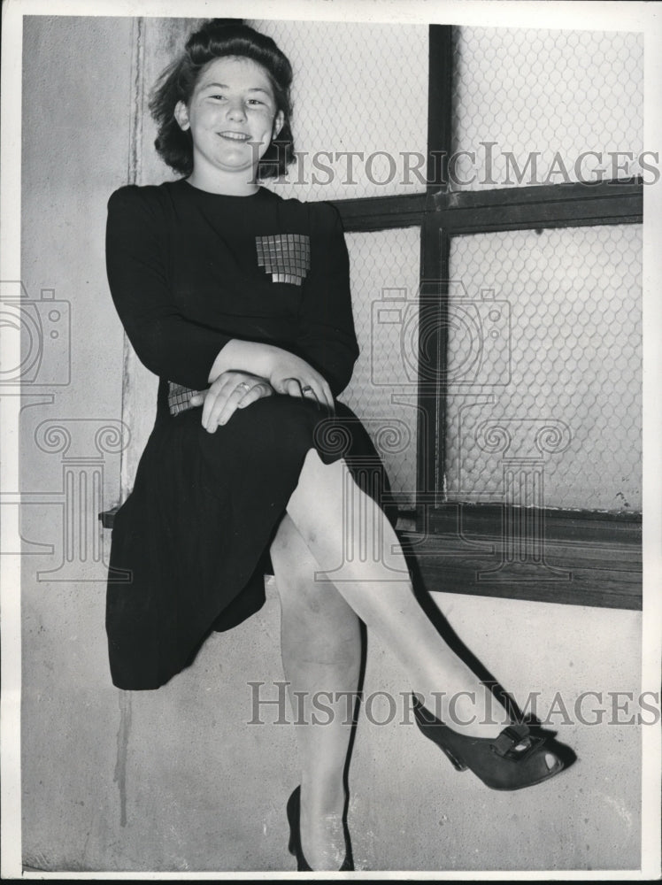 1942 Press Photo Elva Plaggenburg marries Glendon B. Eddings - Historic Images