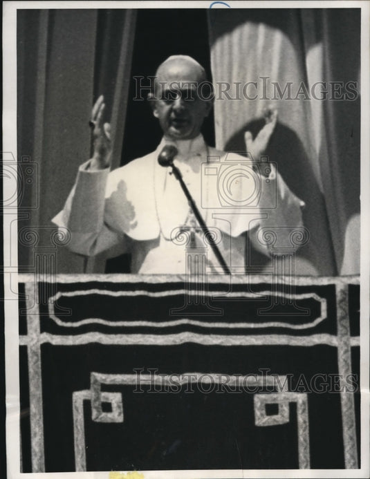 1963 Press Photo Pope Paul VI proposing reorganization of the Roman Curia - Historic Images
