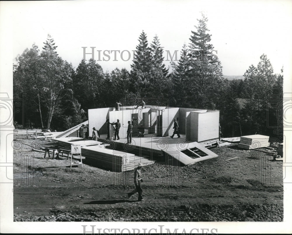 1943 Press Photo The fast construction of the Bremerton Washington Housing - Historic Images