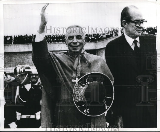 1968 Press Photo Giacomo Cardinal Lercaro & Foreign Minister Alfonso Lopez - Historic Images