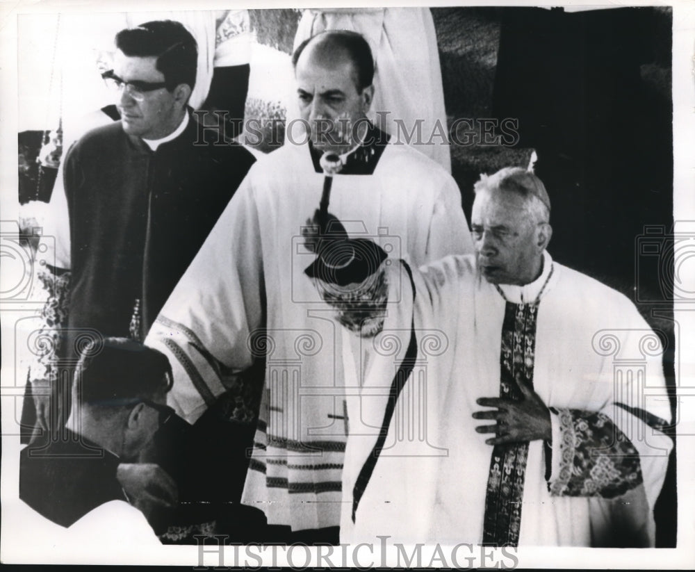 1968 Press Photo Cardinal Giacomo Lercarco at International Eucharistic Congress - Historic Images