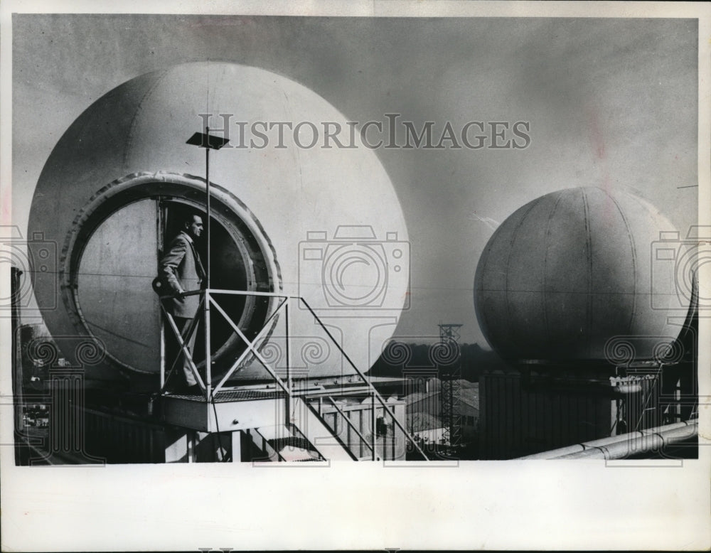 1961 Press Photo Experimental Station operated for the Navy - Historic Images