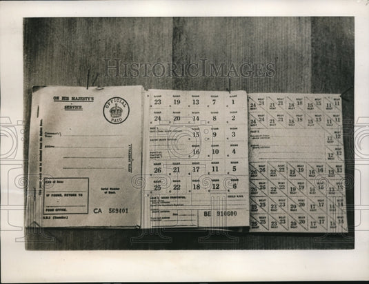 1939 Press Photo Millions of ration books are ready for distributions - Historic Images