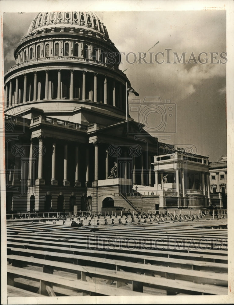 1933 Press Photo Venue for Pres Roosevelt to take oath of office as President - Historic Images