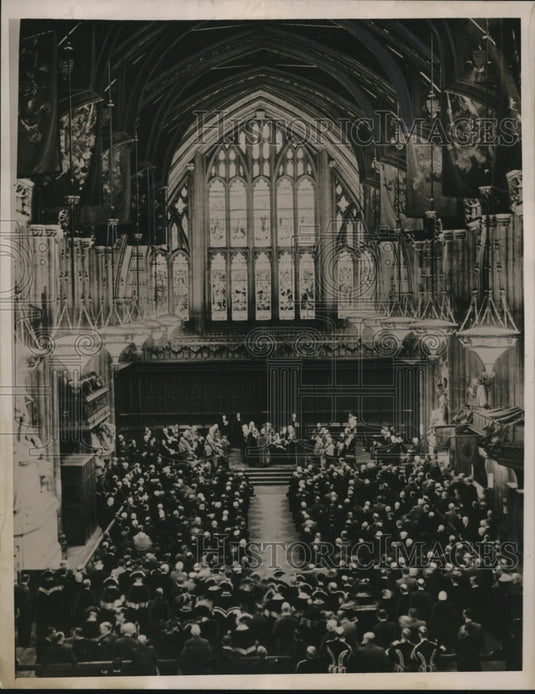 1941 Press Photo Interior of Guildhall London - Historic Images