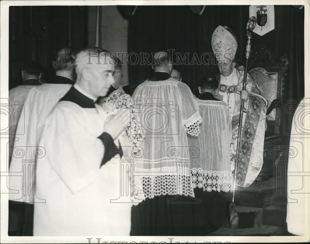 1936 Press Photo Archbishop  Edward Cardinal Mooney of Detroit - Historic Images