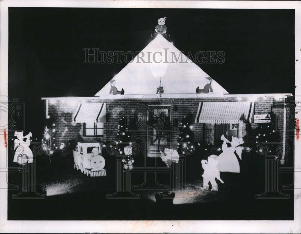 1957 Press Photo Home of Mr. and Mrs. John Tarantino - Historic Images