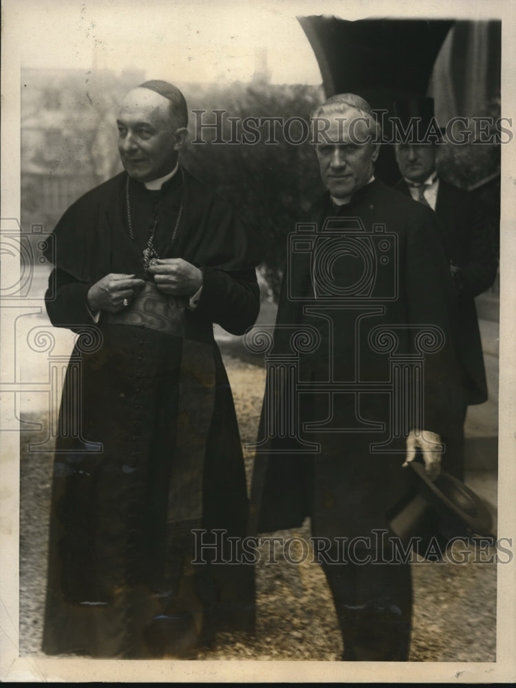 1925 Press Photo Cardinal Hayes of New York &amp; Cardinal Mundelin of Chicago - Historic Images