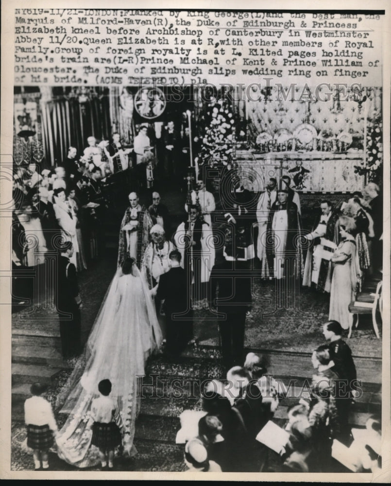 1948 Press Photo London King George, Marquis od Milford Haven, - Historic Images