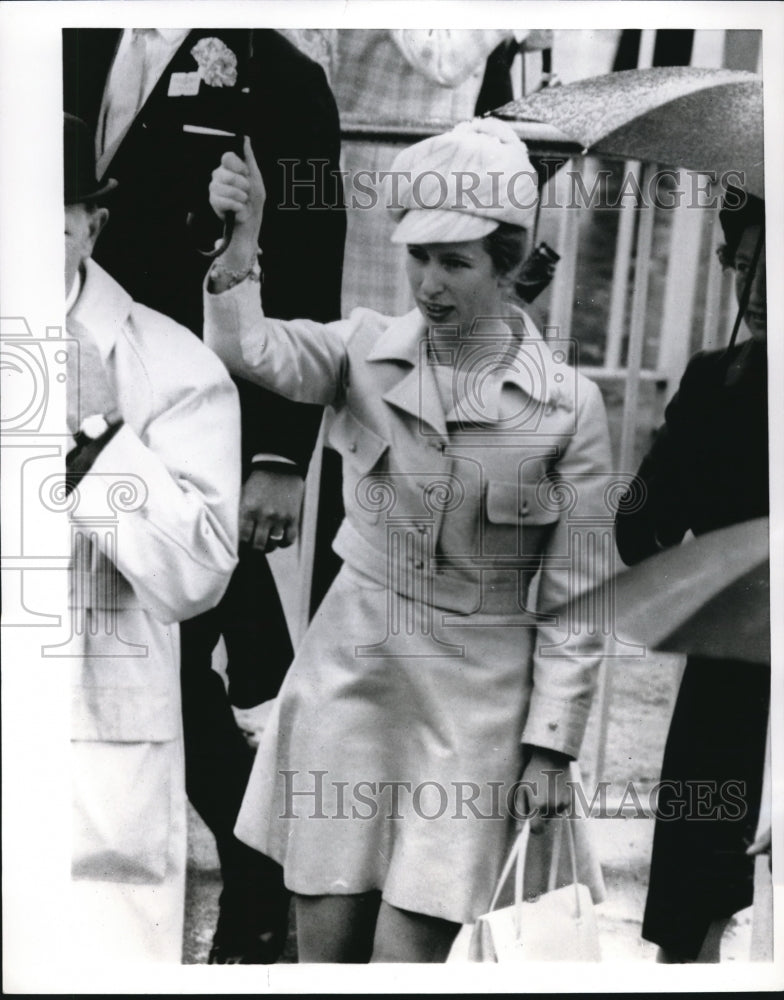 1969 Press Photo Ascot England Princess Anne at Royal Ascot meet - Historic Images