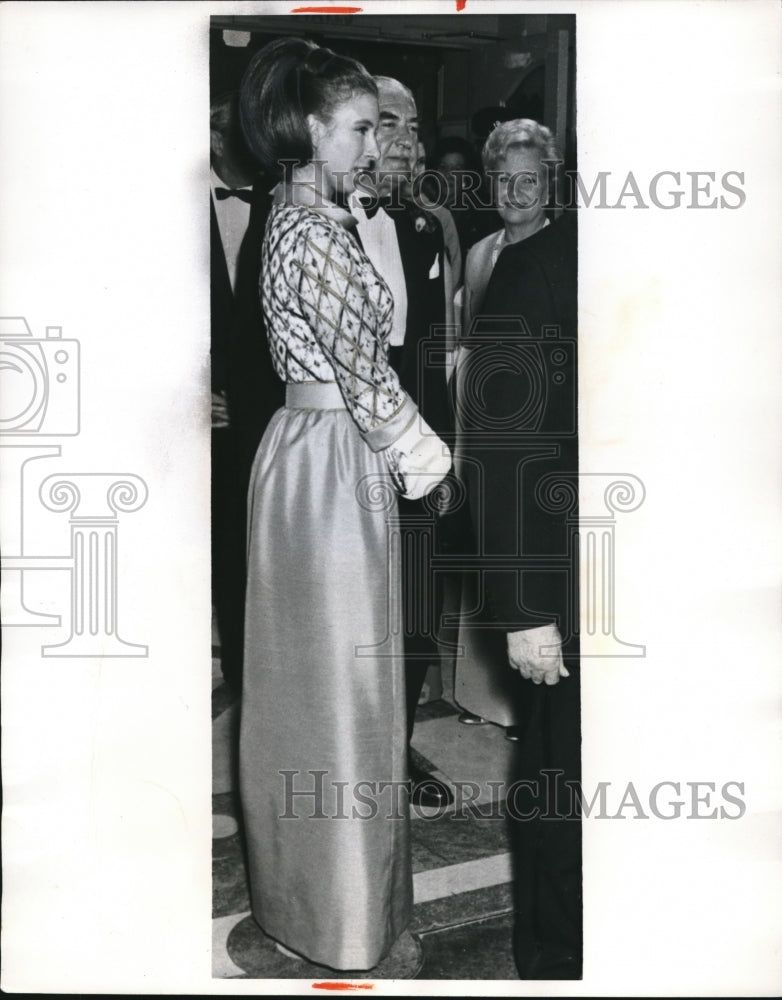 1969 Press Photo Princess Anne at Variety Club &quot;Fall in the Stars&quot; Show - Historic Images