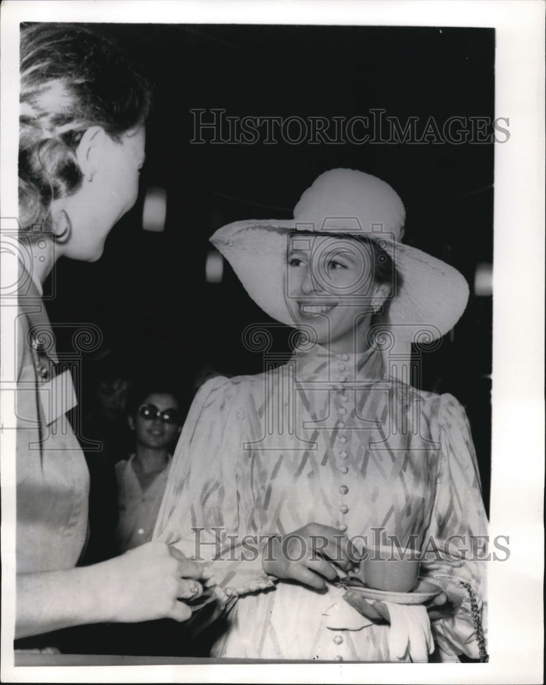 1970 Press Photo Princess Anne of England at Birmingham College - Historic Images