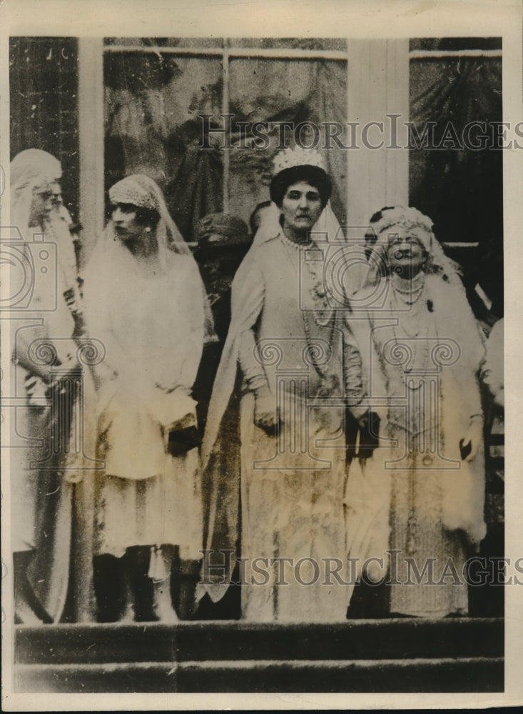 1925 Press Photo Queen elena and the Queen Mother Marghuerita - Historic Images