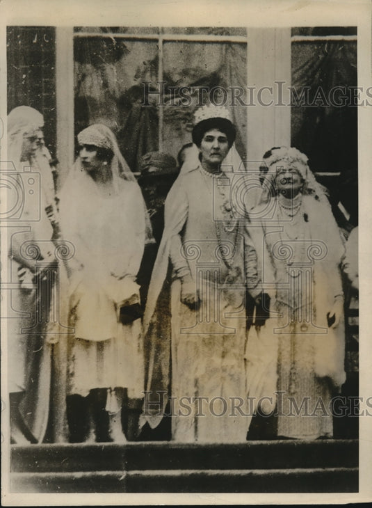 1925 Press Photo Queen elena and the Queen Mother Marghuerita - Historic Images
