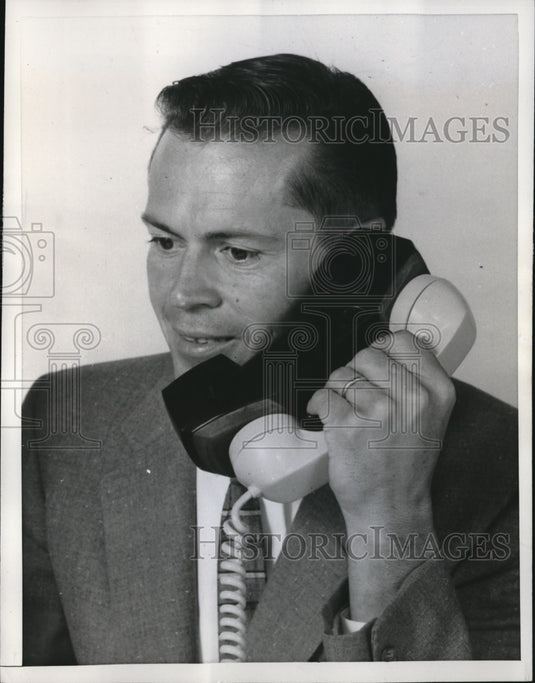 1960 Press Photo Alan B. Simpkins, President, Delcon Corporation - Historic Images