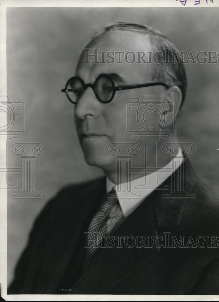 1932 Press Photo John Maxwell, President of British International Pictures - Historic Images