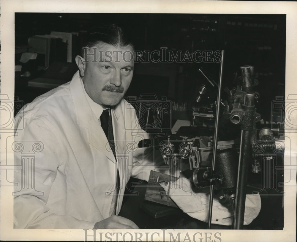 1940 Press Photo Dr Baldwin Lucke University of Pennsylvania School of Medicine - Historic Images